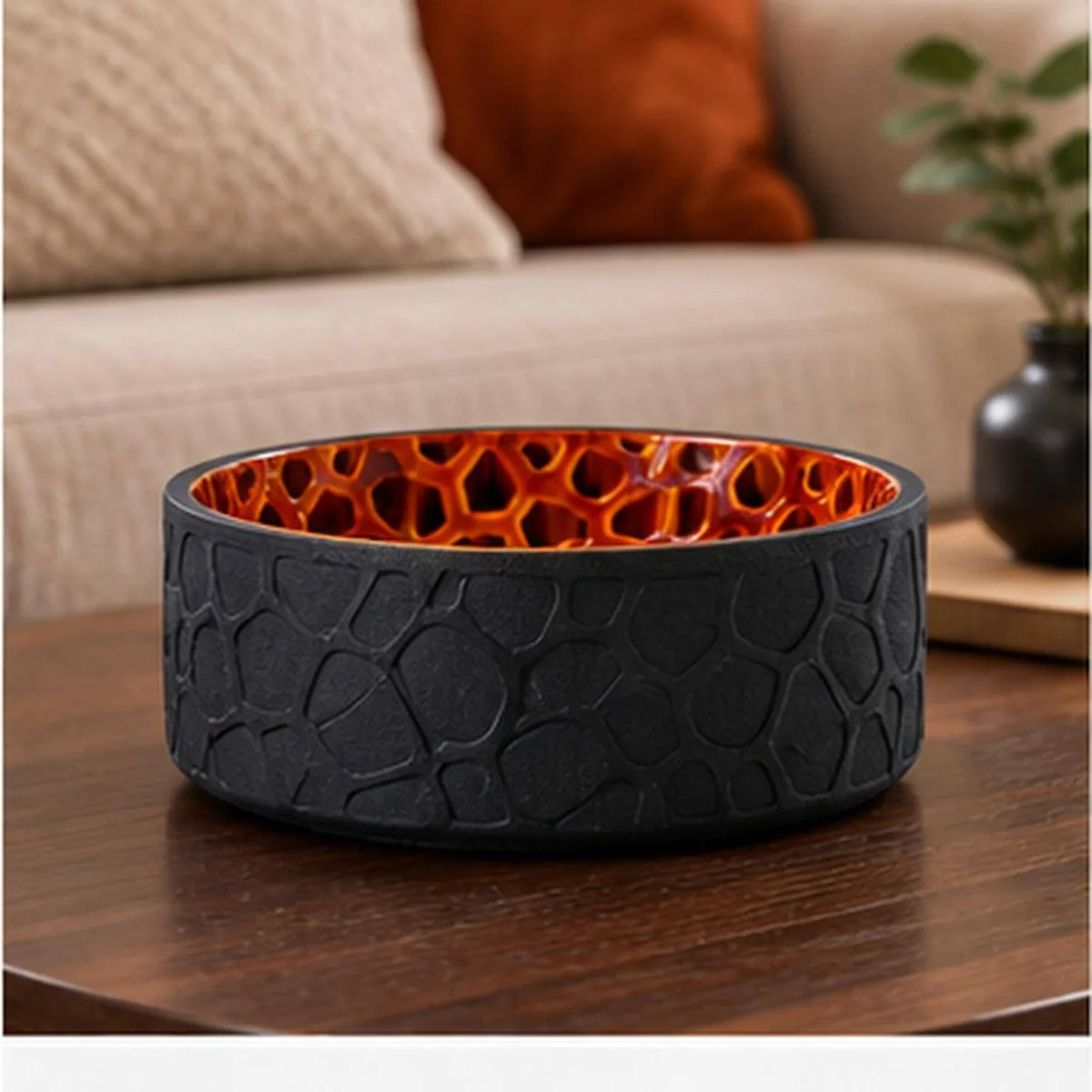 3D Printed Voronoi Bowl - handmade by HappyLayer
