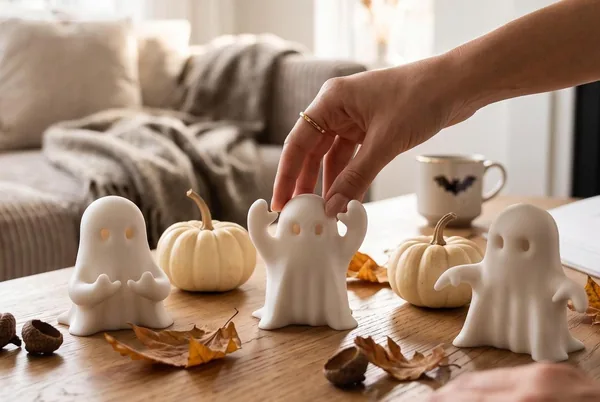 3D Printed Ghost Figurines Set by HappyLayer