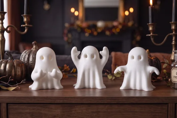 3D Printed Ghost Figurines Set, photo 3