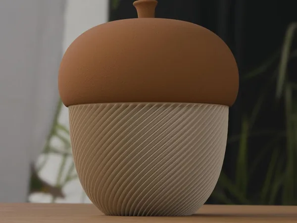 3D Printed Acorn Trinket Box, photo 4