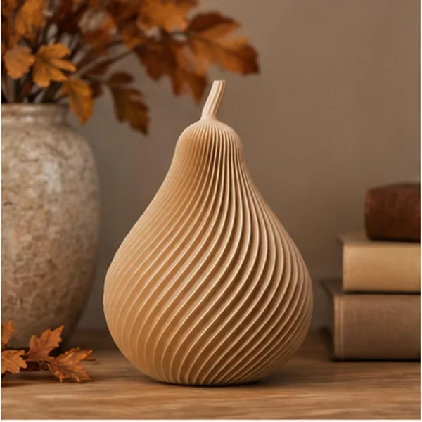 3D Printed Autumn Pear Decoration, photo 3