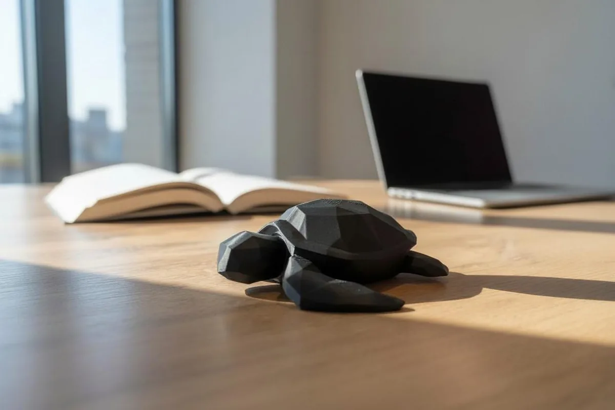 Low Poly Sea Turtle Sculpture - handmade by HappyLayer