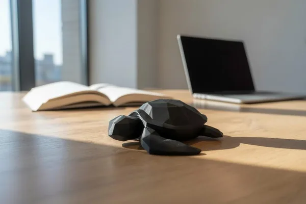 Low Poly Sea Turtle Sculpture by HappyLayer