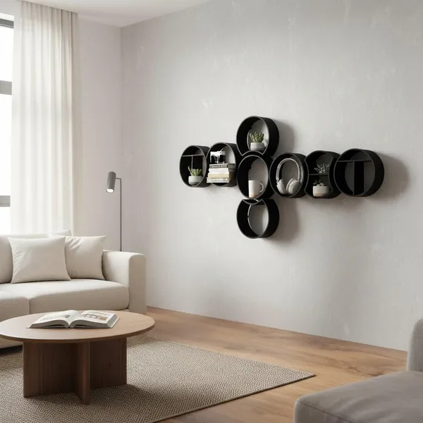Round Floating Wall Shelf, photo 3