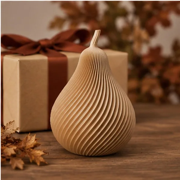 3D Printed Autumn Pear Decoration by HappyLayer