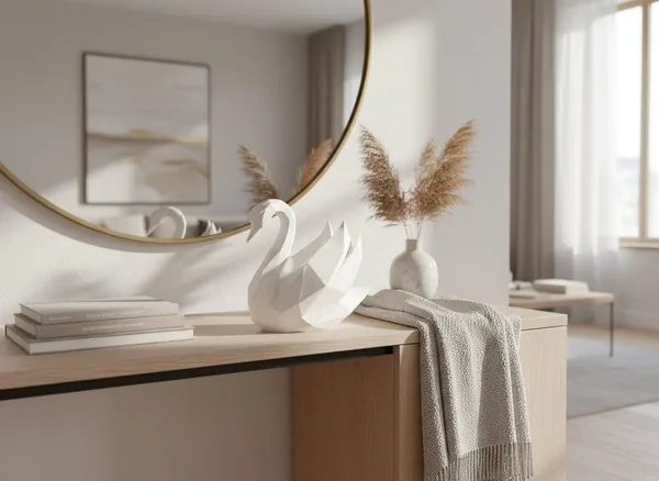 Low Poly Swan Sculpture, photo 4