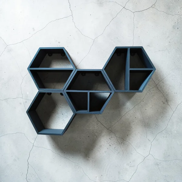 Modular Hexagon Wall Shelves by HappyLayer