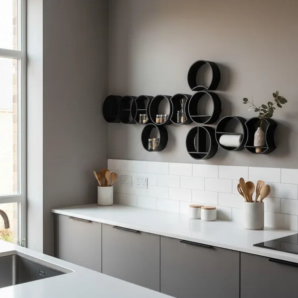 Round Floating Wall Shelf, photo 4