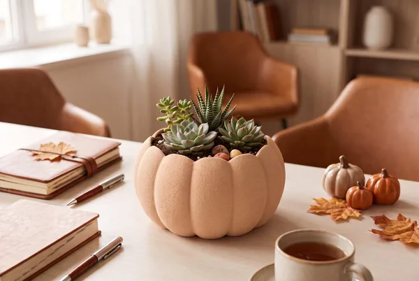 3D Printed Pumpkin Planter, photo 5