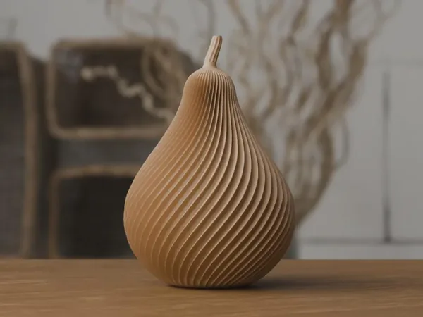 3D Printed Autumn Pear Decoration, photo 5