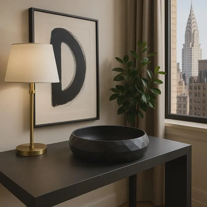 3D Printed Geometric Catchall Bowl - handmade by HappyLayer
