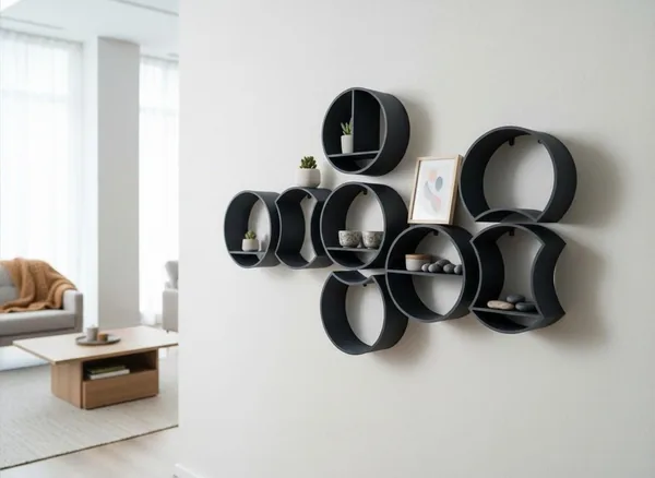 Round Floating Wall Shelf, photo 2