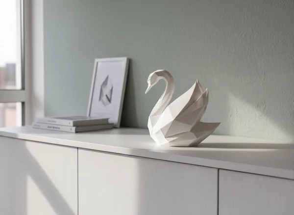 Low Poly Swan Sculpture, photo 2