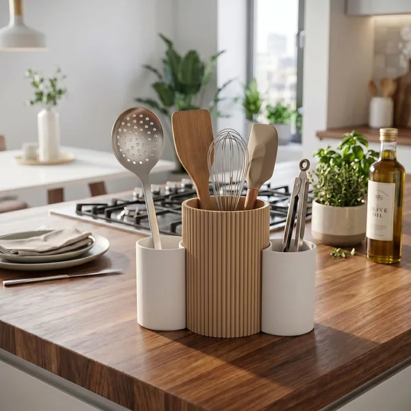 3-Cup Kitchen Utensil Caddy, photo 5