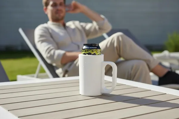 Insulated 16 oz Can Cooler with Handle by HappyLayer